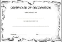 10+ Downloadable Certificate Of Recognition Templates Free Regarding Downloadable Certificate Templates For Microsoft Word