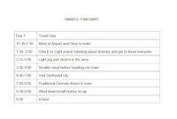 10+ Travel Itinerary Checklist Templates Google Docs In Group Travel Itinerary Template