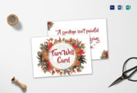19+ Farewell Card Template Word, Pdf, Psd, Eps | Free Inside Amazing Farewell Certificate Template