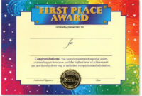 1St Place Ribbon Template Luxury Best 20 Award For Fresh First Place Certificate Template