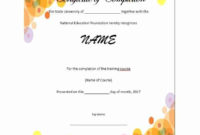 21+ Free 42+ Free Certificate Of Completion Templates Throughout Amazing Free Certificate Of Completion Template Word
