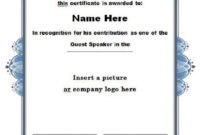 31 Free Certificate Of Appreciation Templates And Letters With Regard To Stunning Free Certificate Of Appreciation Template Downloads