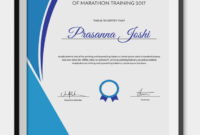 5+ Marathon Certificates Psd & Word Designs | Design Pertaining To New Crossing The Line Certificate Template