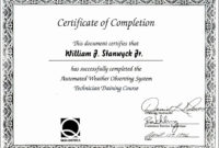 6+ Certificate Of Project Completion Template Within Free Certificate Of Completion Template Free Printable