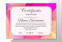 Abstract Creative Certificate Of Appreciation Award With Regard To New Certificates Of Appreciation Template