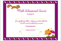 Academic Achievement Certificate Template In 2020 Throughout Free Printable Certificate Of Achievement Template
