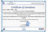 Attendances Intended For Certificate Of Attendance In Fresh Certificate Of Attendance Conference Template