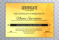 Beautiful Colorful Certificate Template Design 236256 With Professional Beautiful Certificate Templates