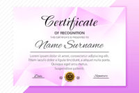 Beautiful Stylish Certificate Template With Polygon Design In Amazing Certificate Template For Pages