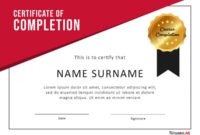 Best 3+ Certificates Of Completion Template Word You Within Certificate Of Completion Template Free Printable