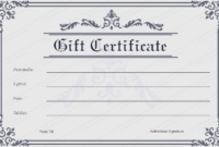 Blank Gift Certificate Template Word | Printable Calendar In Fresh Downloadable Certificate Templates For Microsoft Word