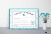 Certificate Of Adoption Design Template In Psd, Word Throughout Adoption Certificate Template