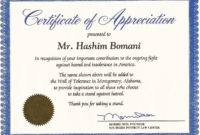 Certificate Of Appreciation Template Word Doc | | Mt Home Arts With Regard To Anniversary Certificate Template Free