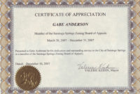 Certificate Of Appreciation Template Word Doc Planner Regarding Formal Certificate Of Appreciation Template