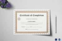 Certificate Of Completion Template 34+ Free Word, Pdf With Regard To Felicitation Certificate Template