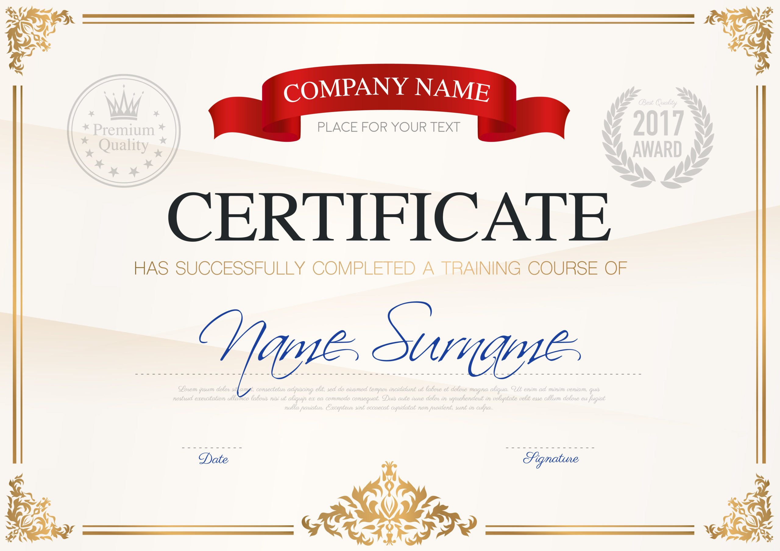 Certificate Of Completion Template 471680 Download Free For Certification Of Completion Template