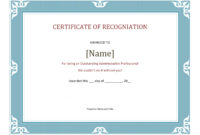 Certificate Of Recognition Template 2 Pdf Format | E Throughout Formal Certificate Of Appreciation Template