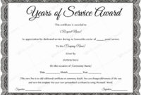 Certificate Of Service Template Best Of Sample Years Regarding Certificate For Years Of Service Template