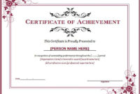 Certificate Template Download Certificates Templates Free Throughout Awesome Free Printable Certificate Of Achievement Template