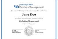 Certificates School Of Management University At Pertaining To Certificate Templates For School