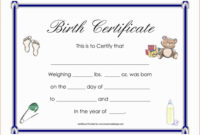 Child Adoption Certificate Template Calep.midnightpig.co Throughout Adoption Certificate Template