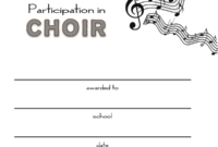 Choir Certificate Template Best Business Templates Regarding Choir Certificate Template