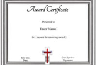 Christian Award Certificates | Certificate Template Intended For Amazing Christian Certificate Template
