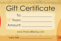Custom Printable Gift Certificates Online Nyc, Canada, Usa Regarding Custom Gift Certificate Template