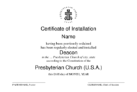 Deacon Ordination Certificate Template Modern Ordained Within Free Ordination Certificate Template