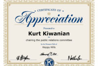 Download Certificate Appreciation Template Throughout Stunning Free Certificate Of Appreciation Template Downloads