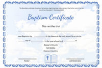 √ 20 Free Baptism Certificate Template ™ In 2020 Inside Amazing Christian Certificate Template