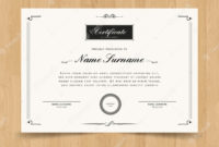 Elegant Certificate Template | Free Vector In Free Elegant Certificate Templates Free