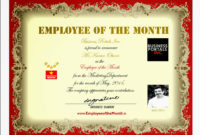 Employee Of The Month Certificate Template Driverlayer Throughout Professional Employee Of The Month Certificate Templates