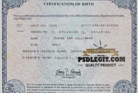 Fake Birth Certificate Maker : Cerificate Templates Blank Pertaining To Stunning Fake Birth Certificate Template