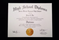 Fake+High+School+Diploma+Template | Jeffrey D Brammer Within Fake Diploma Certificate Template