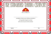Fire Extinguisher Training Certificate Template 03 Pertaining To Professional Fire Extinguisher Certificate Template