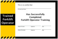 Forklift Certification Template (1) Templates Example Intended For Amazing Forklift Certification Card Template