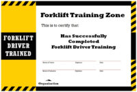 Forklift Operator Certificate Template | Williamson Ga Throughout Forklift Certification Template