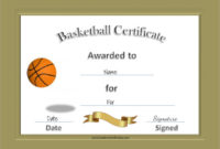 Free 20+ Sample Basketball Certificate Templates In Pdf With Basketball Certificate Template