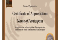 Free 32+ Sample Certificate Of Appreciations In Ms Word With Regard To Top Formal Certificate Of Appreciation Template
