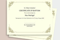 Free Baptism Certificate Template Word | Psd | Indesign With Regard To Best Baptism Certificate Template Download