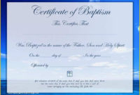 Free Editable Baptism Certificate Template Of 3 Baptism Inside Best Baptism Certificate Template Download