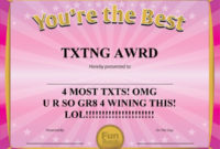 Free Funny Award Certificates Templates | Sample Funny Regarding Fantastic Free Funny Award Certificate Templates For Word