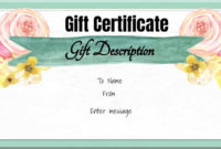 Free Gift Certificate Template | 50+ Designs | Customize Intended For Simple Donation Certificate Template