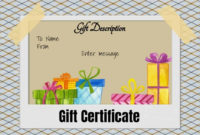 Free Gift Certificate Template | 50+ Designs | Customize With Simple Donation Certificate Template