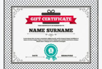 Gift Certificate. First Place Award Sign Icon. Prize For With Regard To Fresh First Place Certificate Template