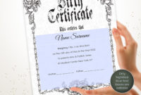 Gothic Editable Birth Certificate Template Printable | Etsy Throughout Fresh Editable Birth Certificate Template