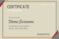 Grey Microsoft Word Certificate Of Attendance Template Intended For Fresh Downloadable Certificate Templates For Microsoft Word