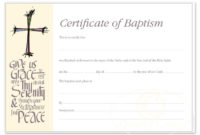 Image Result For Baptism Certificate | Certificate Intended For Christian Certificate Template
