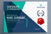 Modern Certificate Of Appreciation Template Download With New Certificates Of Appreciation Template